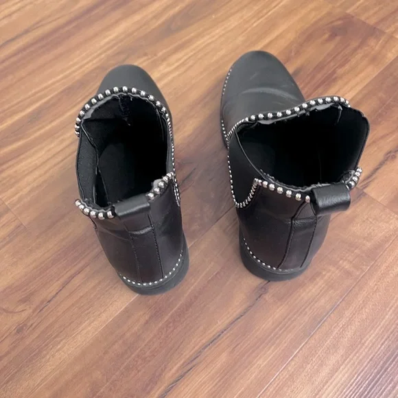 Black Boots with Silver Rhinestones - Picture 3 of 5